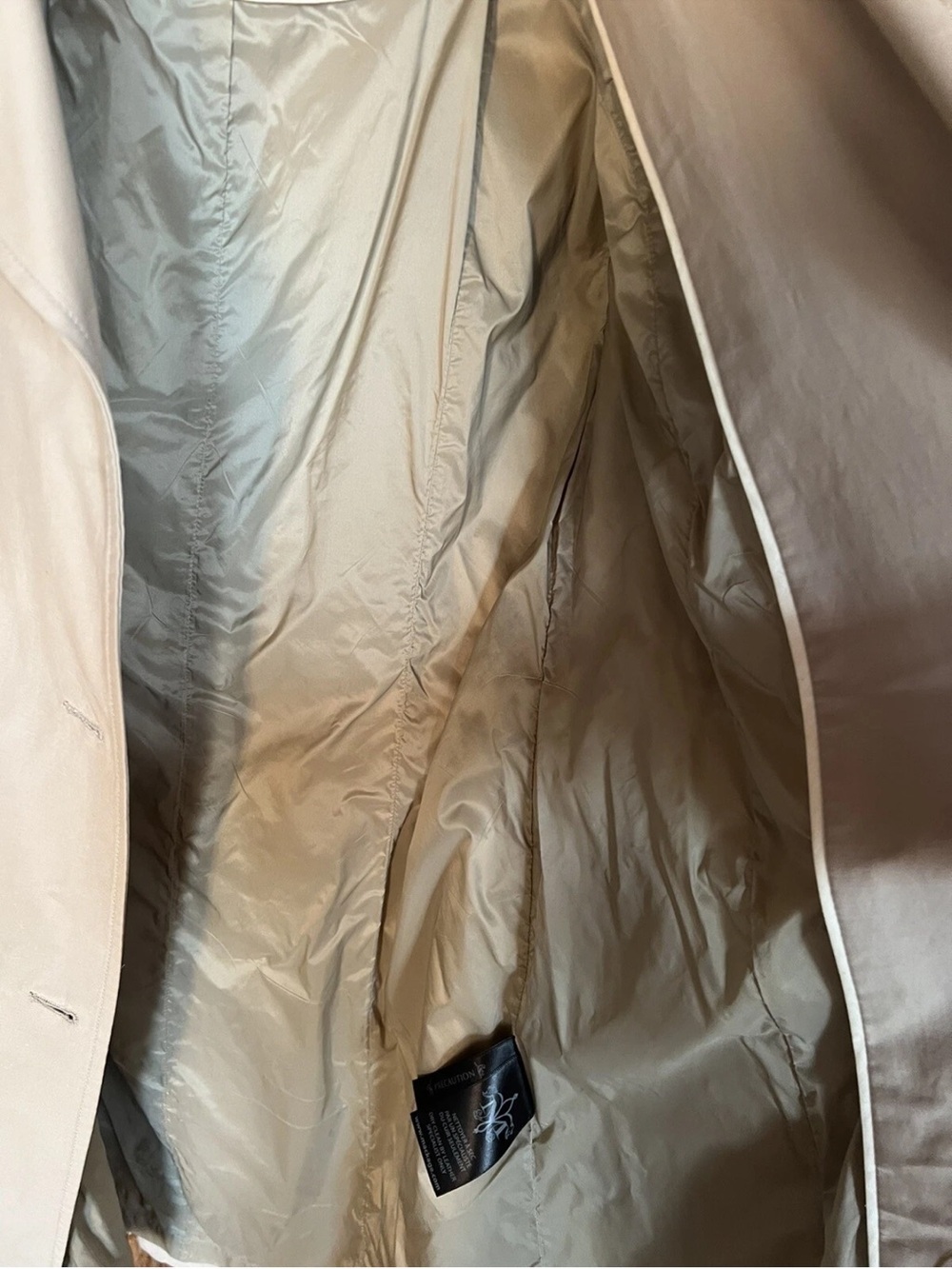 Mackage Lilith Trench Coat Leather Shoulders S - Picture 8 of 14